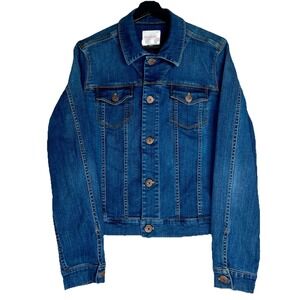 Isaac‎ Mizrahi Jeans Women's Denim Jacket Size L Blue Classic